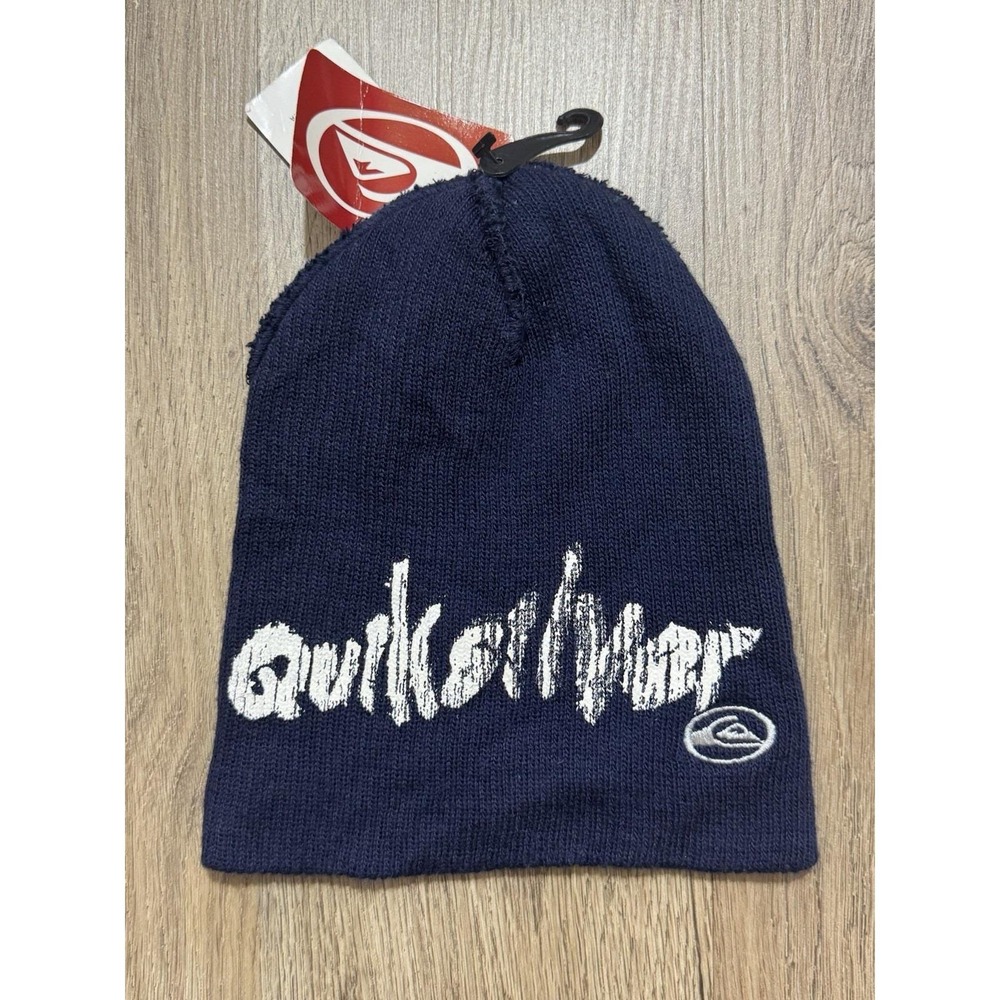 Y2K Quicksilver Navy Blue‎ Beanie Hat One Size